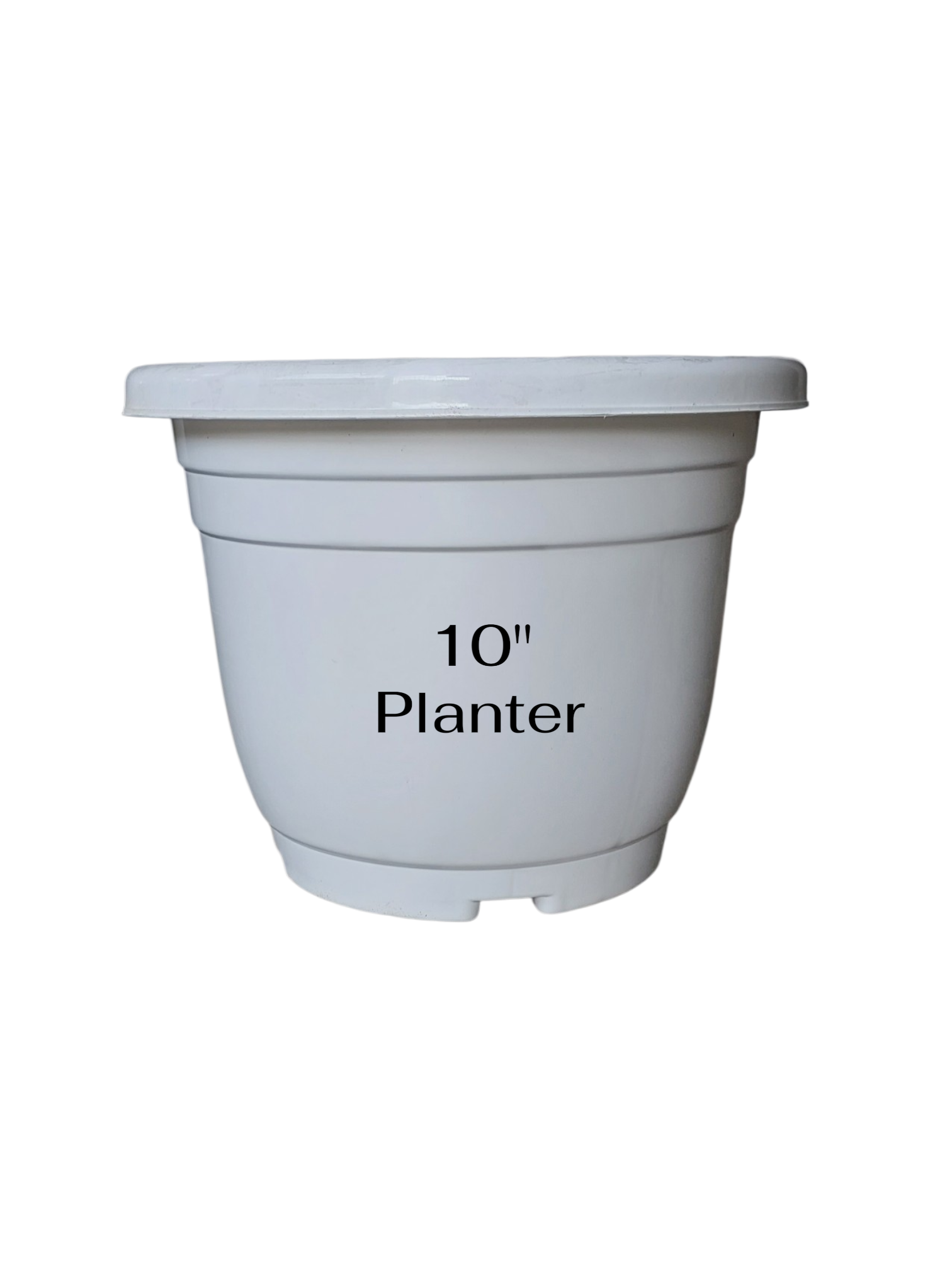 10" White Planter